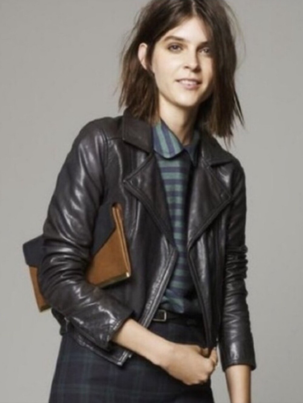 Madewell Genuine Leather Jacket size small, EUC.  Black.